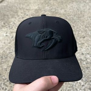 Nashville Predators Hat - All Black Trucker / Snapback